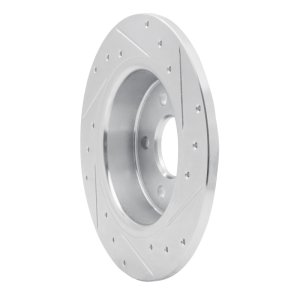 Mercedes-Benz A190 Brake Rotor (1) - Rear Left - R1 Concepts - Drilled & Slotted - Silver - `01-`06